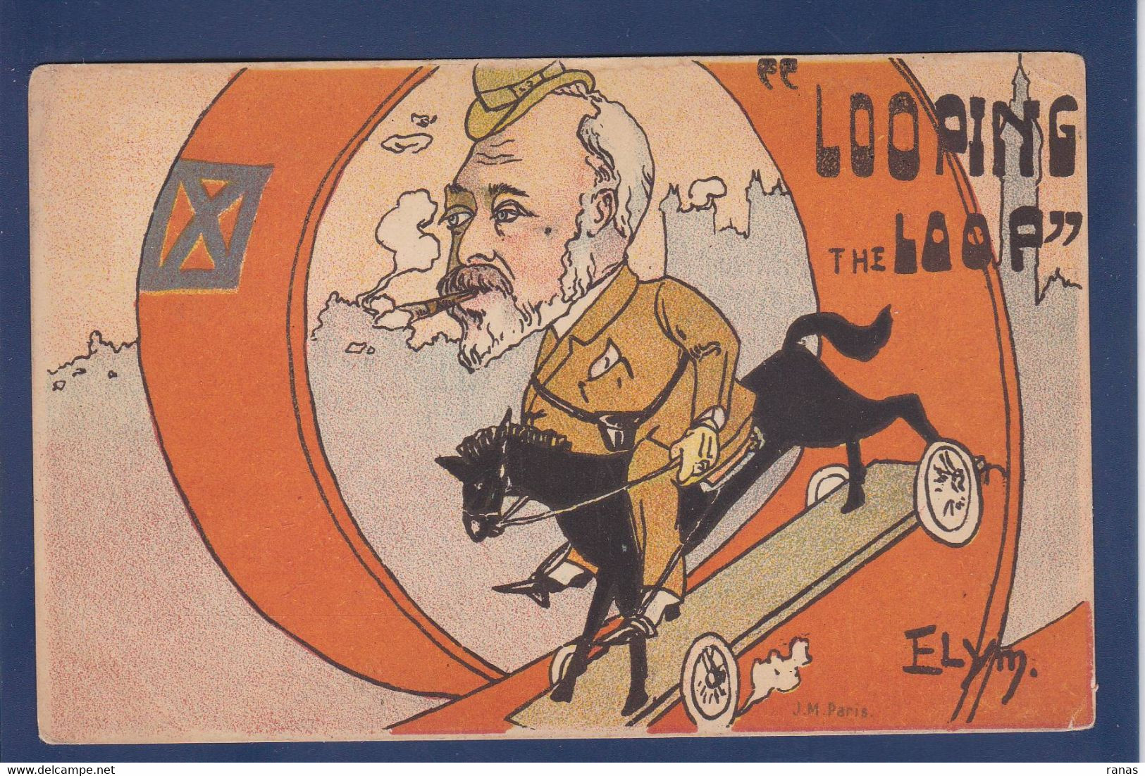 CPA Angleterre Satirique Caricature Edouard VII Circulé - Sonstige & Ohne Zuordnung