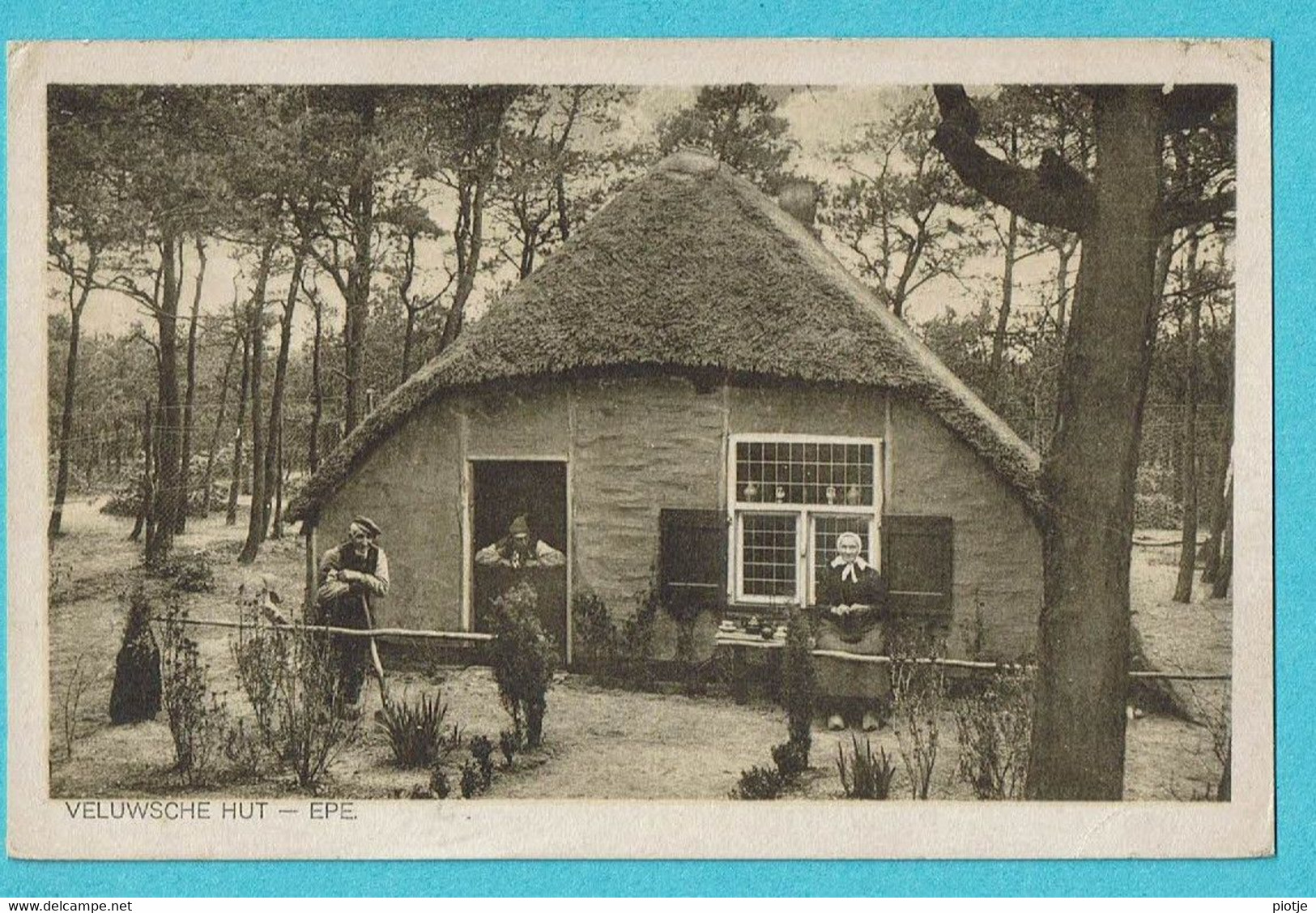 * Epe (Gelderland - Nederland) * (Uitgave Scholten's Boekhandel) Veluwsche Hut, Folklore, Animée, Old, Rare, Bois - Epe