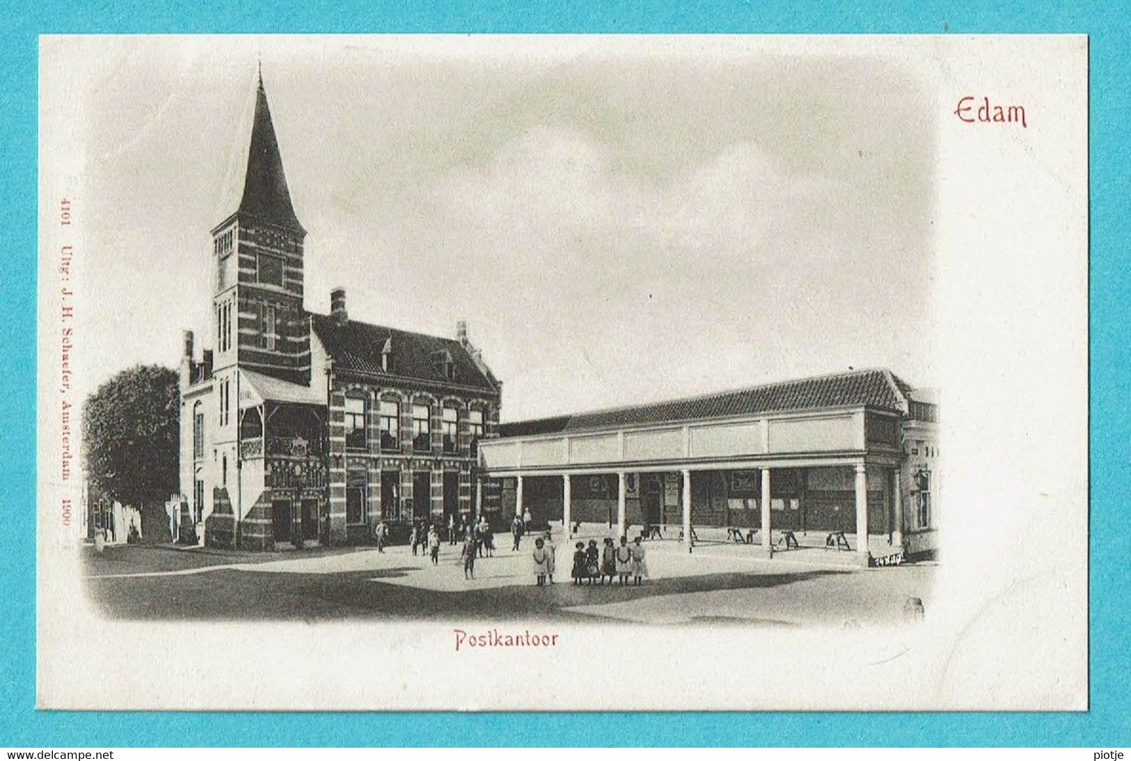 * Edam (Noord Holland - Nederland) * (Uitg J.H. Schaefer, Nr 4101) Postkantoor, Post Office, Bureau De Poste, Animée - Edam