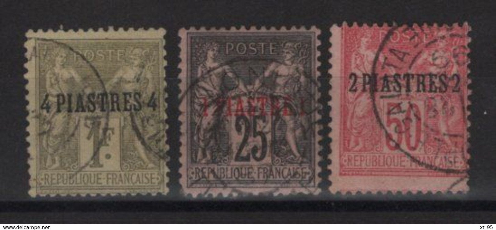 Levant - N°3 à 5 - Obliteres - Cote 25€ - Used Stamps