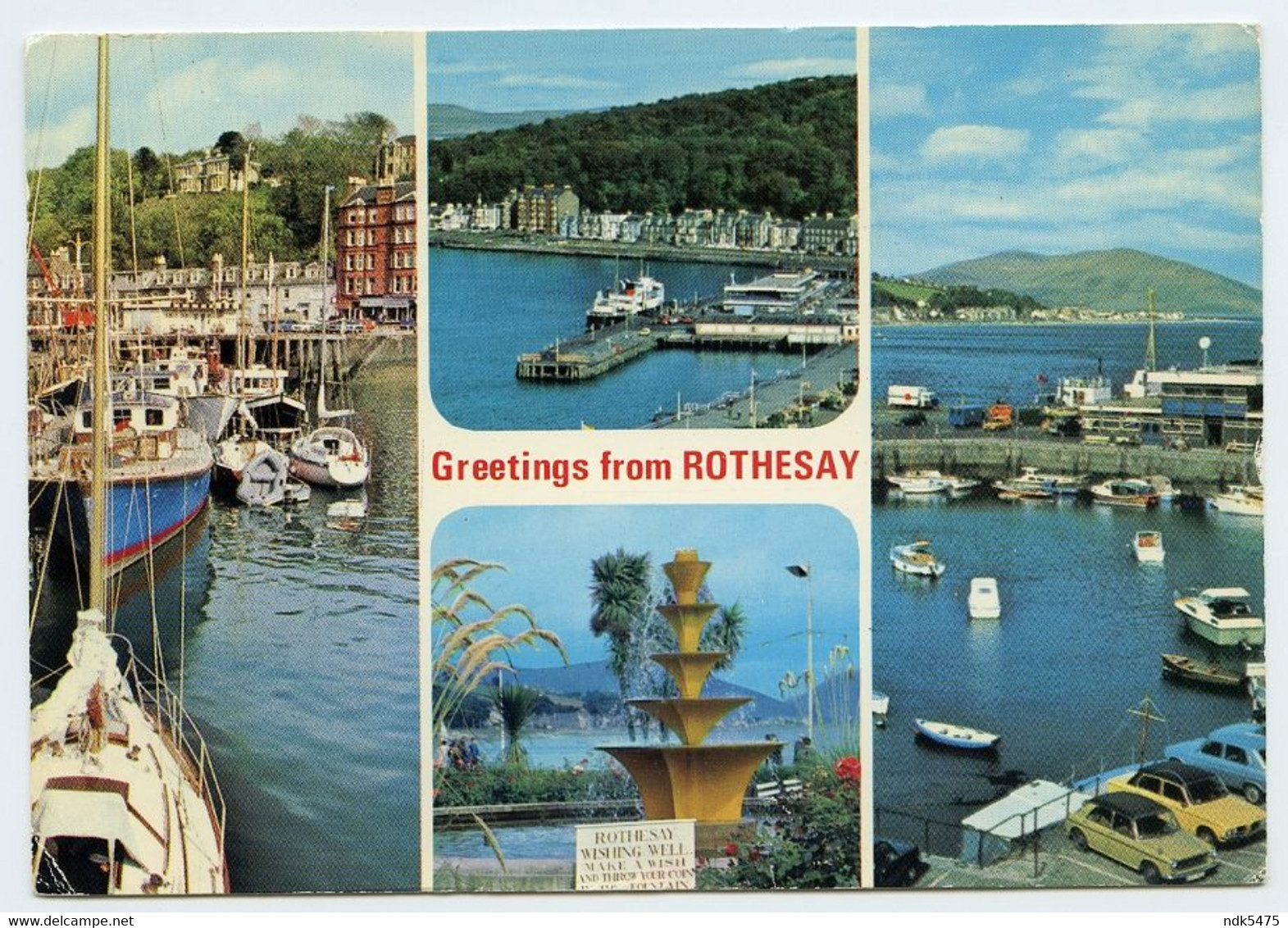 ISHE OF BUTE : GREETINGS FROM ROTHESAY (MULTIVIEW) (10 X 15cms Approx.) / ADDRESS - RUISLIP, EASTCOTE ROAD (SIMONS) - Bute