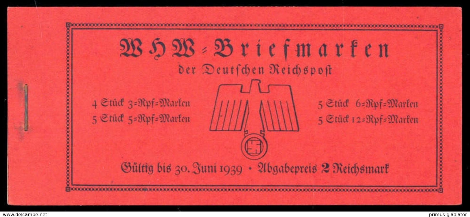 1938, Deutsches Reich, MH 45, (*) - Postzegelboekjes