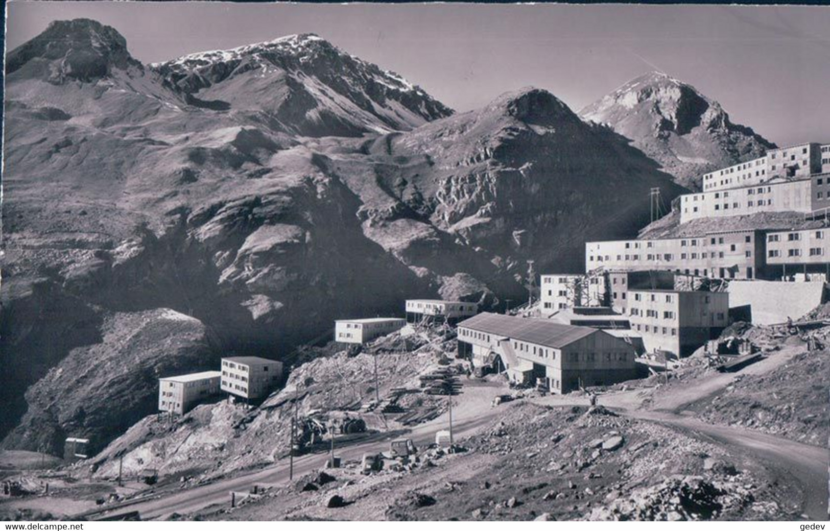 Val De Moiry Sur Grimentz VS, Baraquements Des Travaux Du Barrage Moiry (14074) - Grimentz