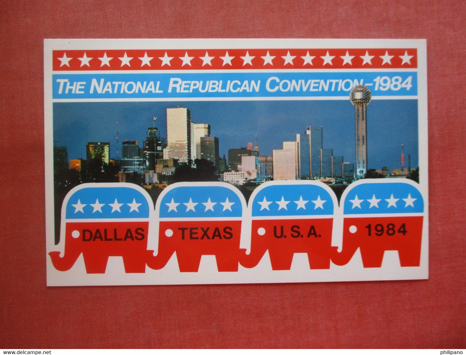 1984 National Republican Convention.    Texas > Dallas.       Ref 5456 - Dallas