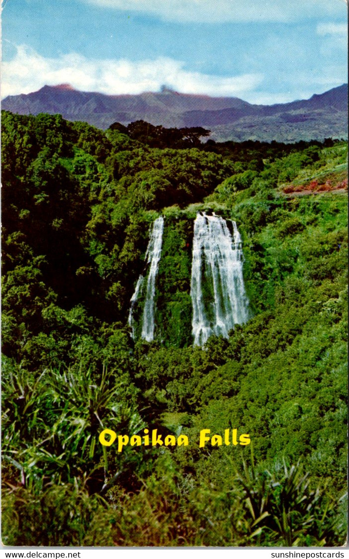 Hawaii Kauai The Opaikaa Falls - Kauai