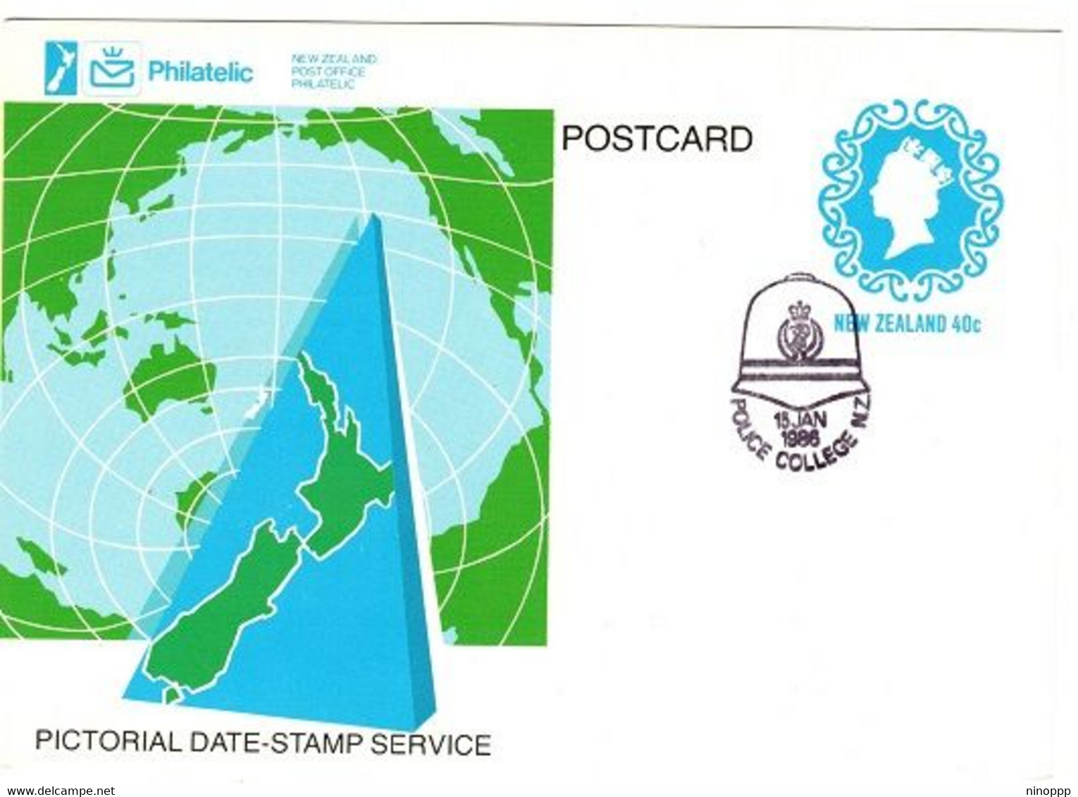 New Zealand  1986 Police Collegel,Pictorial Postmark Card - Briefe U. Dokumente