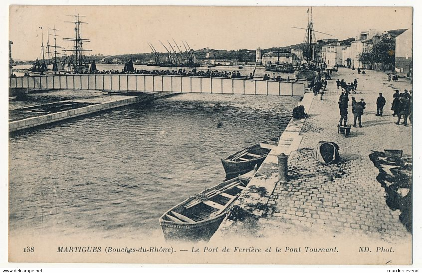 CPA - MARTIGUES (B Du R) - Le Port De Ferrière Et Le Pont Tournant - Martigues