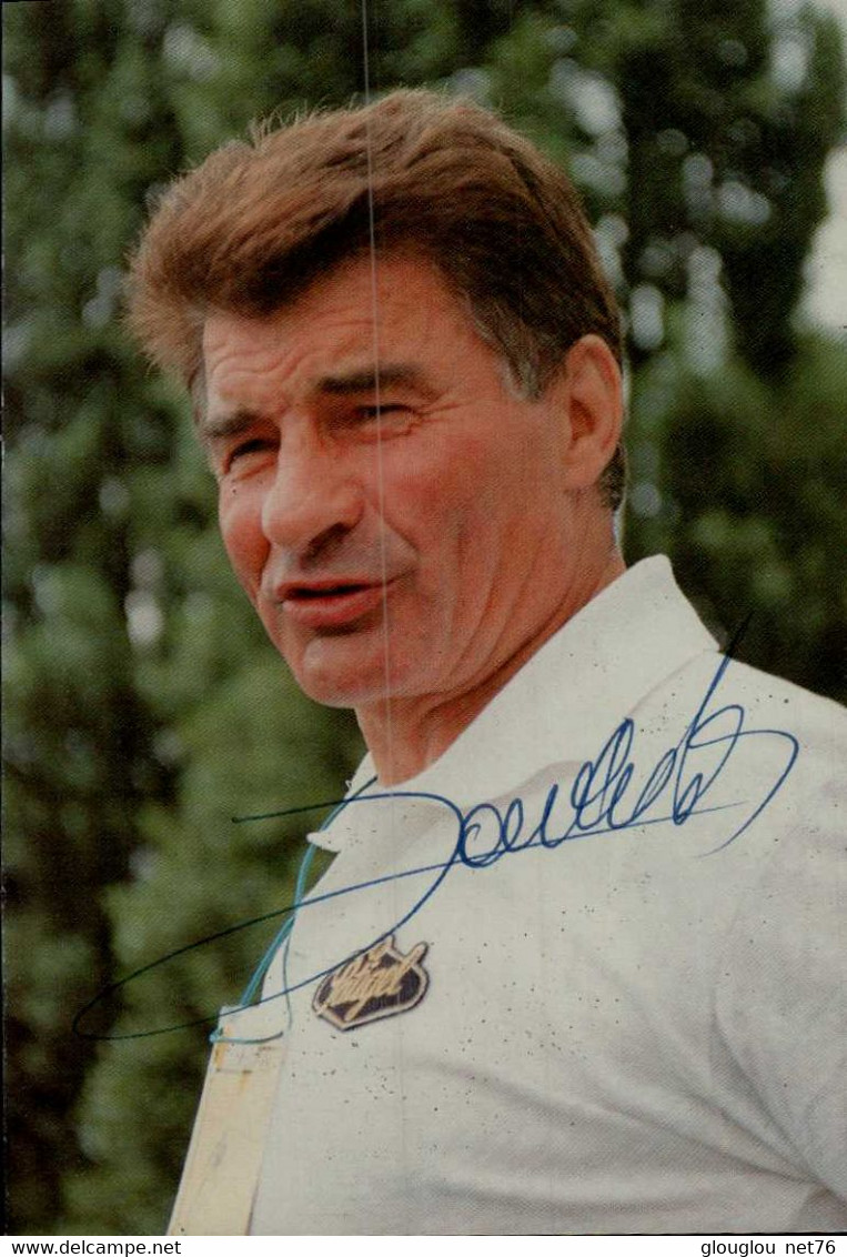 RAYMOND POULIDOR...SUPPORTER DE TOUR 92   AVEC AUTOGRAPHE...VOIR DOS...CPM - Radsport