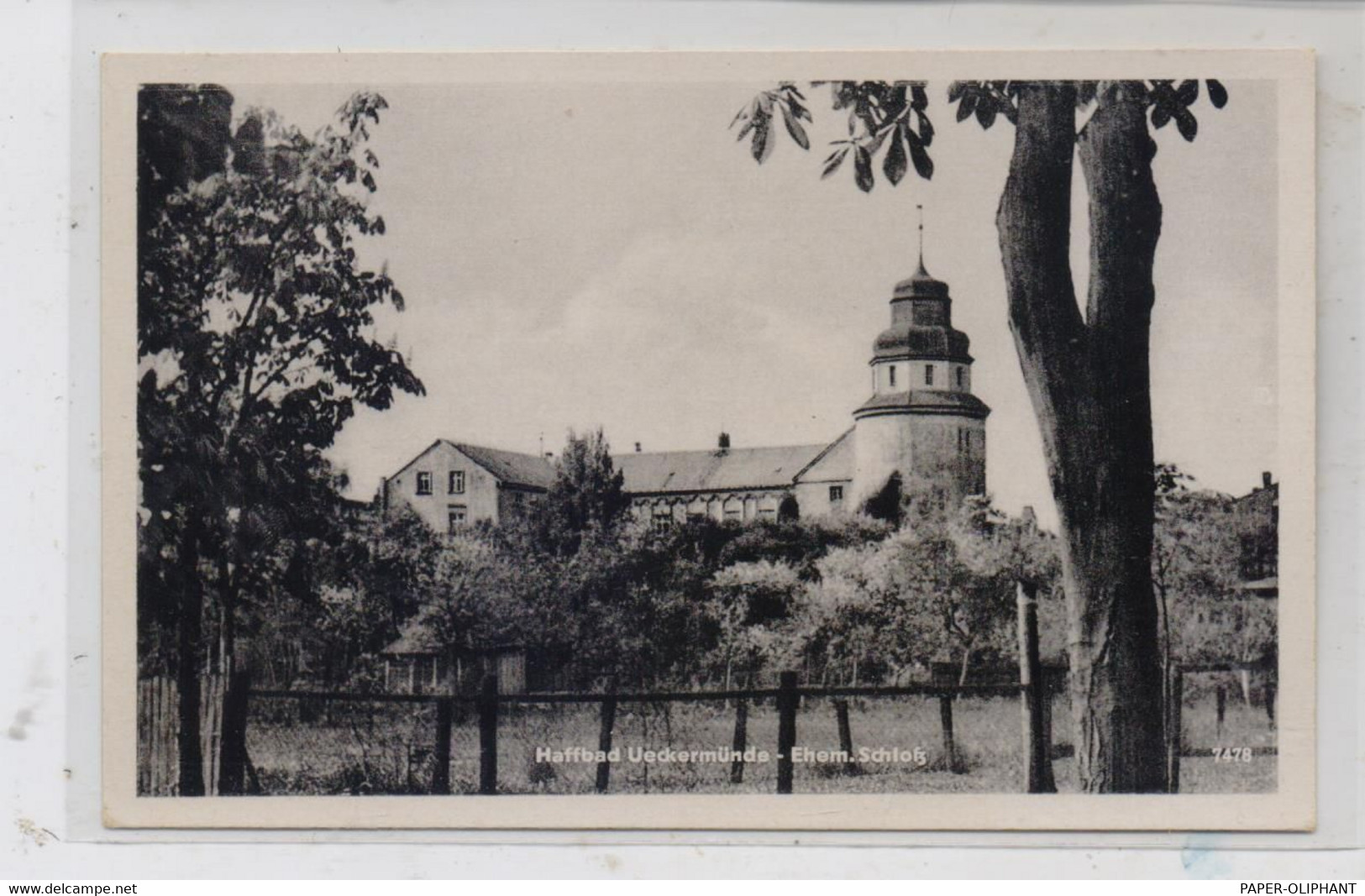 0-2120 ÜCKERMÜNDE, Ehemaliges Schloß, 1956 - Ueckermuende