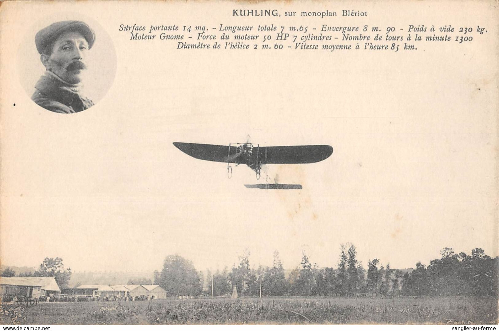 CPA AVIATION KUHLING SUR MONOPLAN BLERIOT - ....-1914: Vorläufer