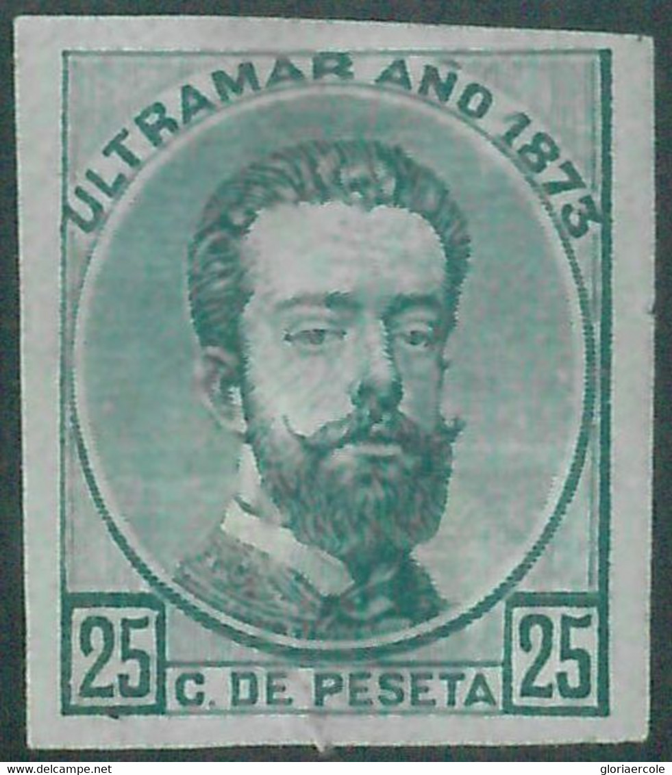 88305 - Spanish ULTRAMAR Cuba - Stamps  --  Stamp PROOF  1873 25 Cents MLH - Ongebruikt