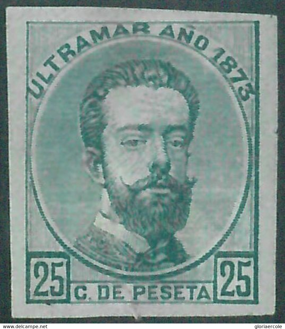 88305 - Spanish ULTRAMAR Cuba - Stamps  --  Stamp PROOF  1873 25 Cents MLH - Neufs
