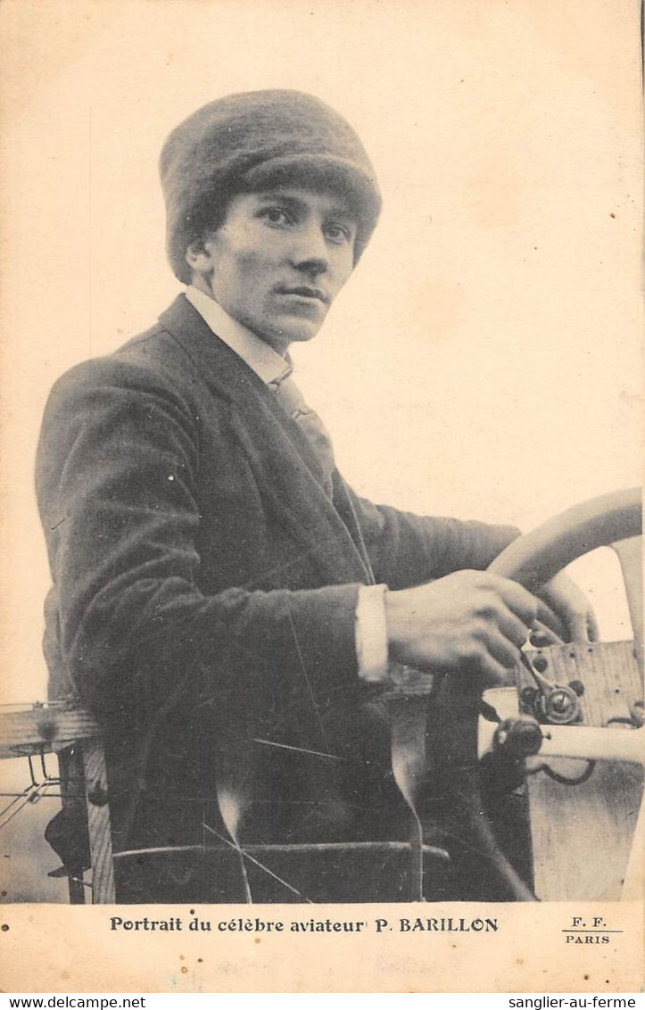CPA AVIATION PORTRAIT DU CELEBRE AVIATEUR P.BARILLON - ....-1914: Vorläufer