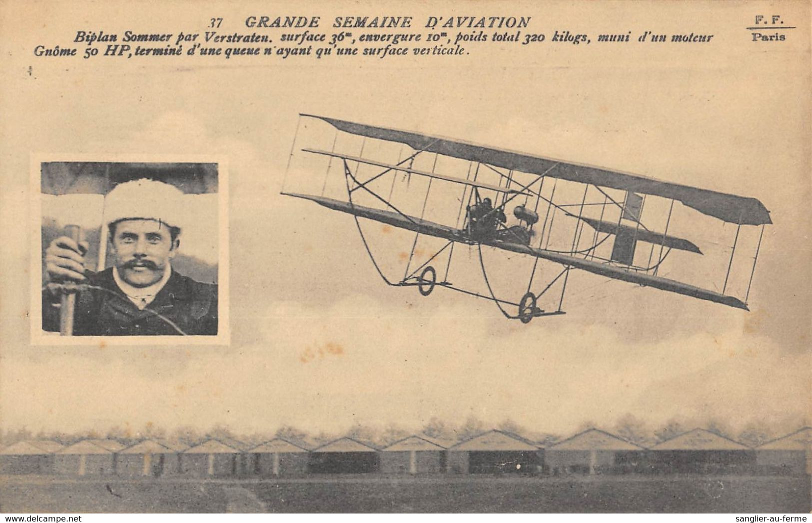 CPA AVIATION GRANDE SEMAINE D'AVIATION BIPLAN SOMMER PAR VERSTRATEN - ....-1914: Precursori