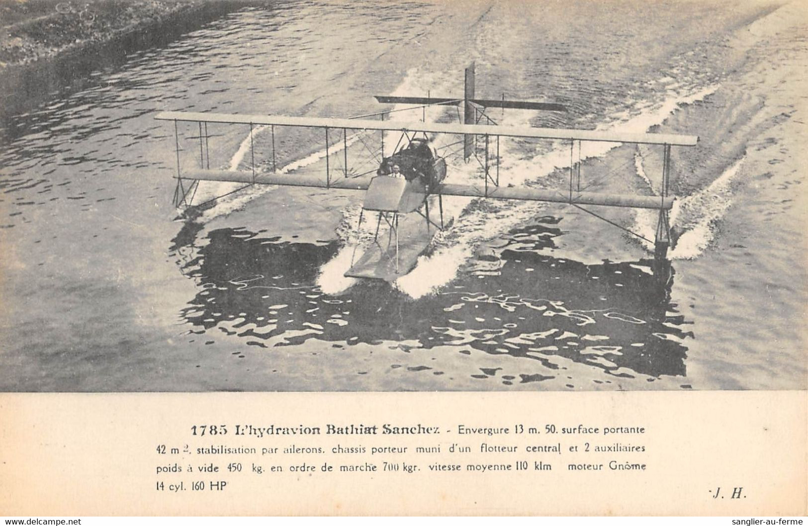 CPA AVIATION L'HYDRAVION BATHIAT SANCHEZ - ....-1914: Précurseurs