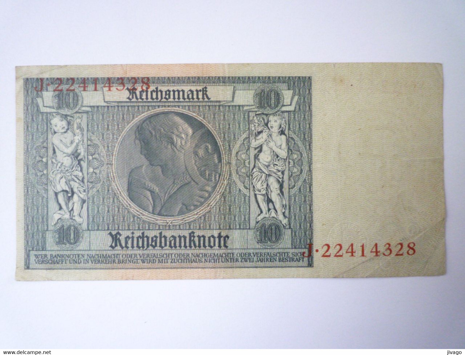 2022 - 548  REICHSBANKNOTE  " FÜNFZIG MARK "  BERLIN DEN 23  JANUAR 1929   XXX - 10 Mark