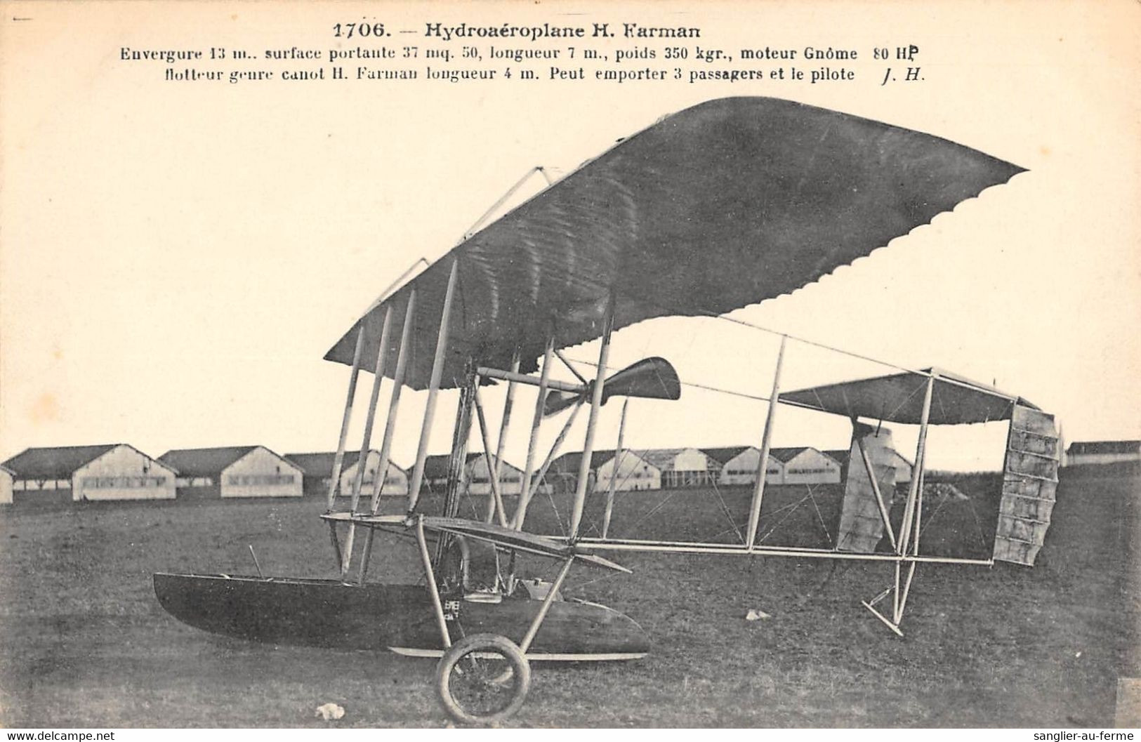 CPA AVIATION  HYDROAEROPLANE H.FARMAN - ....-1914: Precursors