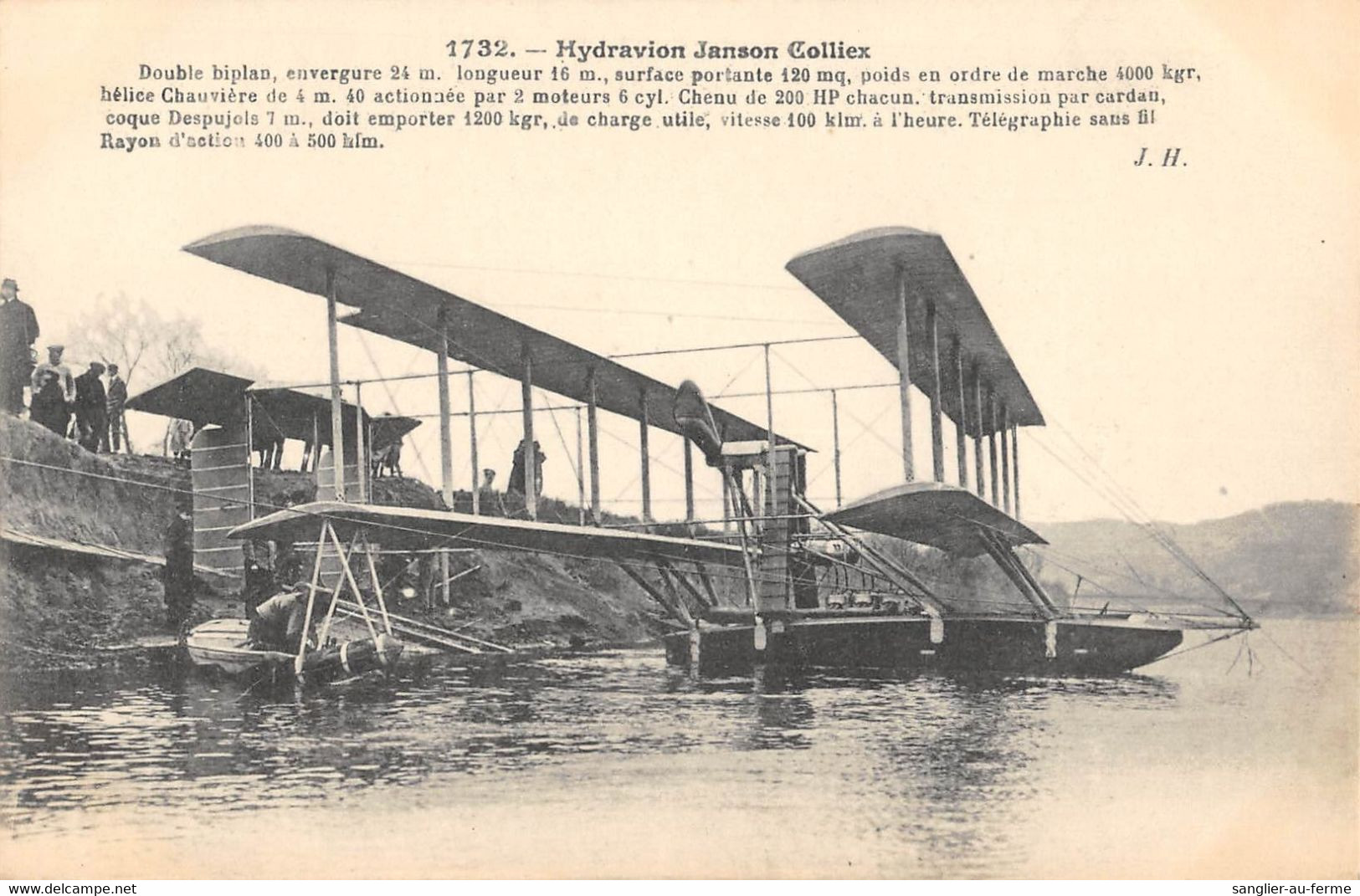 CPA AVIATION HYDRAVION JANSON COLLIEX - ....-1914: Vorläufer