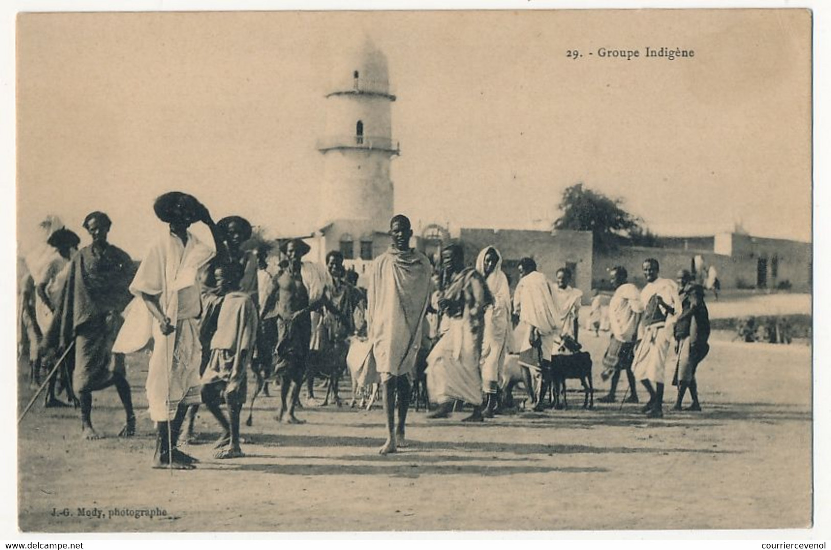 CPA - DJIBOUTI - Groupe Indigène - Dschibuti
