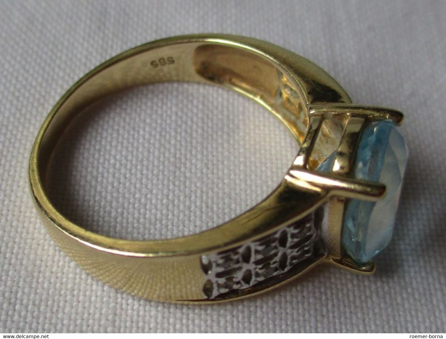 Hochwertiges 585er Gold Schmuck Set Ohrringe, Ring & Halskette (109457) - Autres & Non Classés
