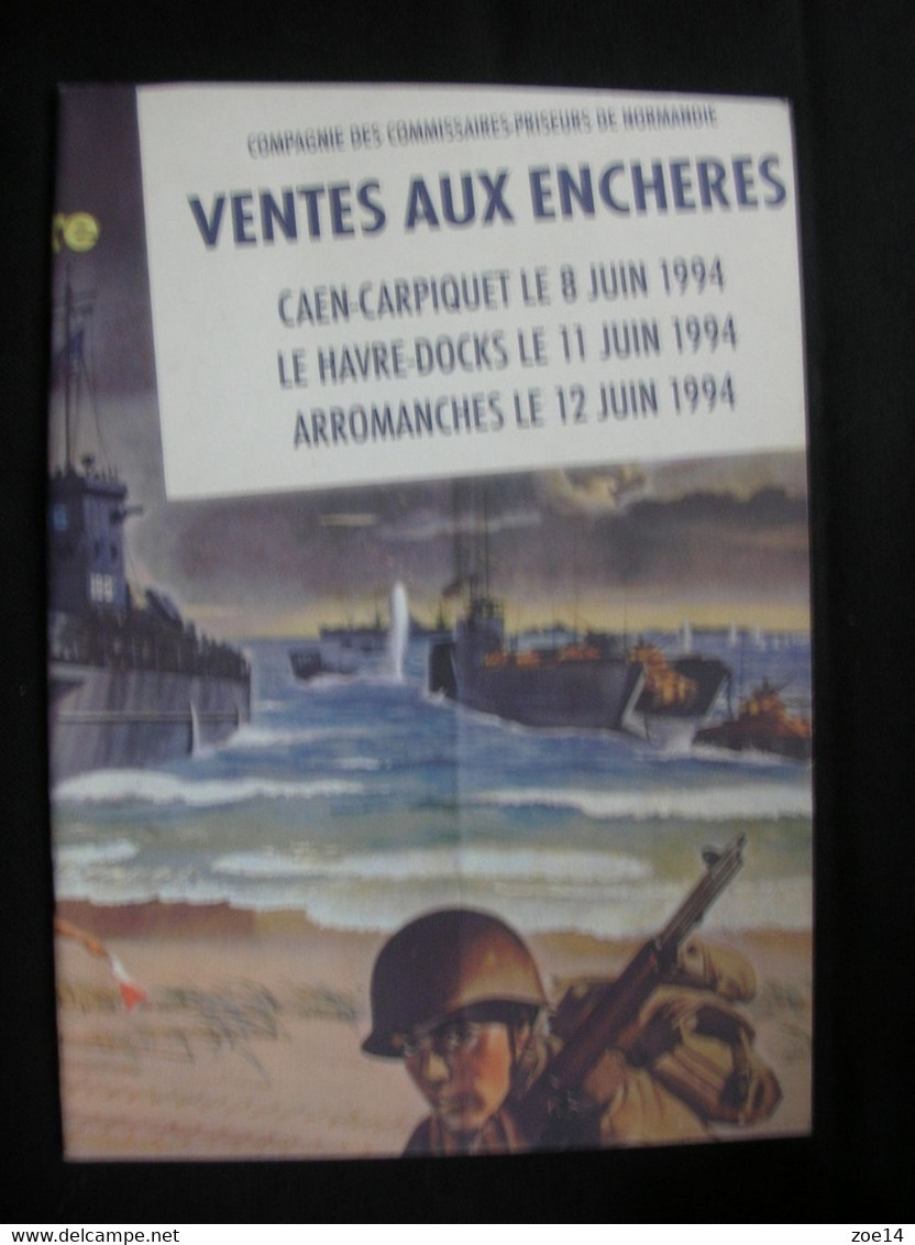 NORMANDIE 44   VENTES AUX ENCHERES  CAEN - LE HAVRE - ARROMANCHES  JUIN1994 - Frankreich