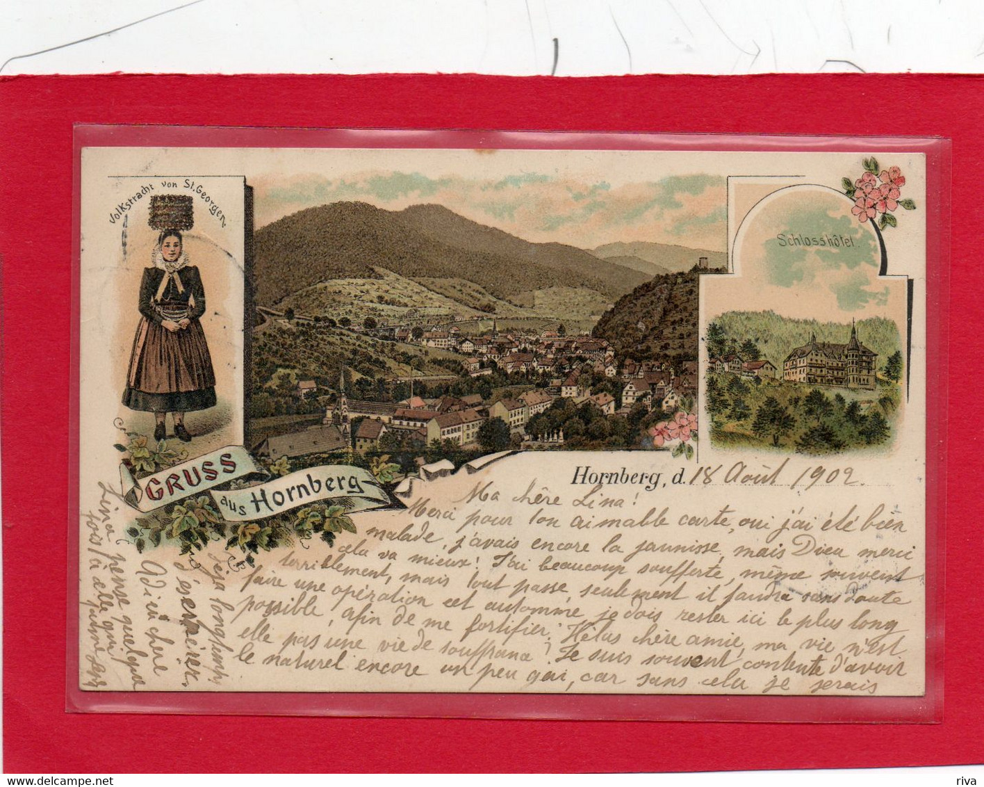 Carte Avec 3 Vues ( Gruss Aus HORNBERG ) En 1902 - Hornberg