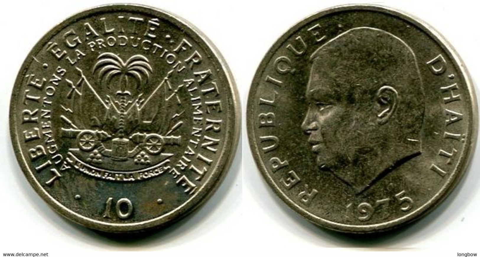 Haiti 10 Centimes (F.A.O.) 1975 Km#120 - Used - Haiti