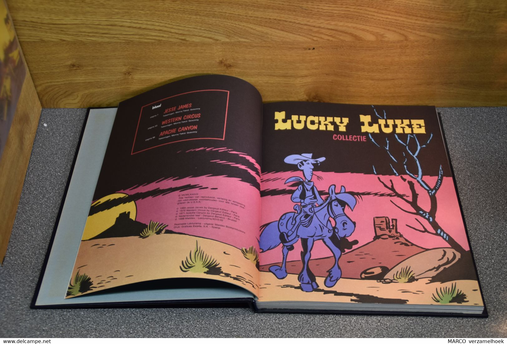 Collectie LUCKY LUKE Jesse James-western Circus-apache Canyon 1988 - Lucky Luke