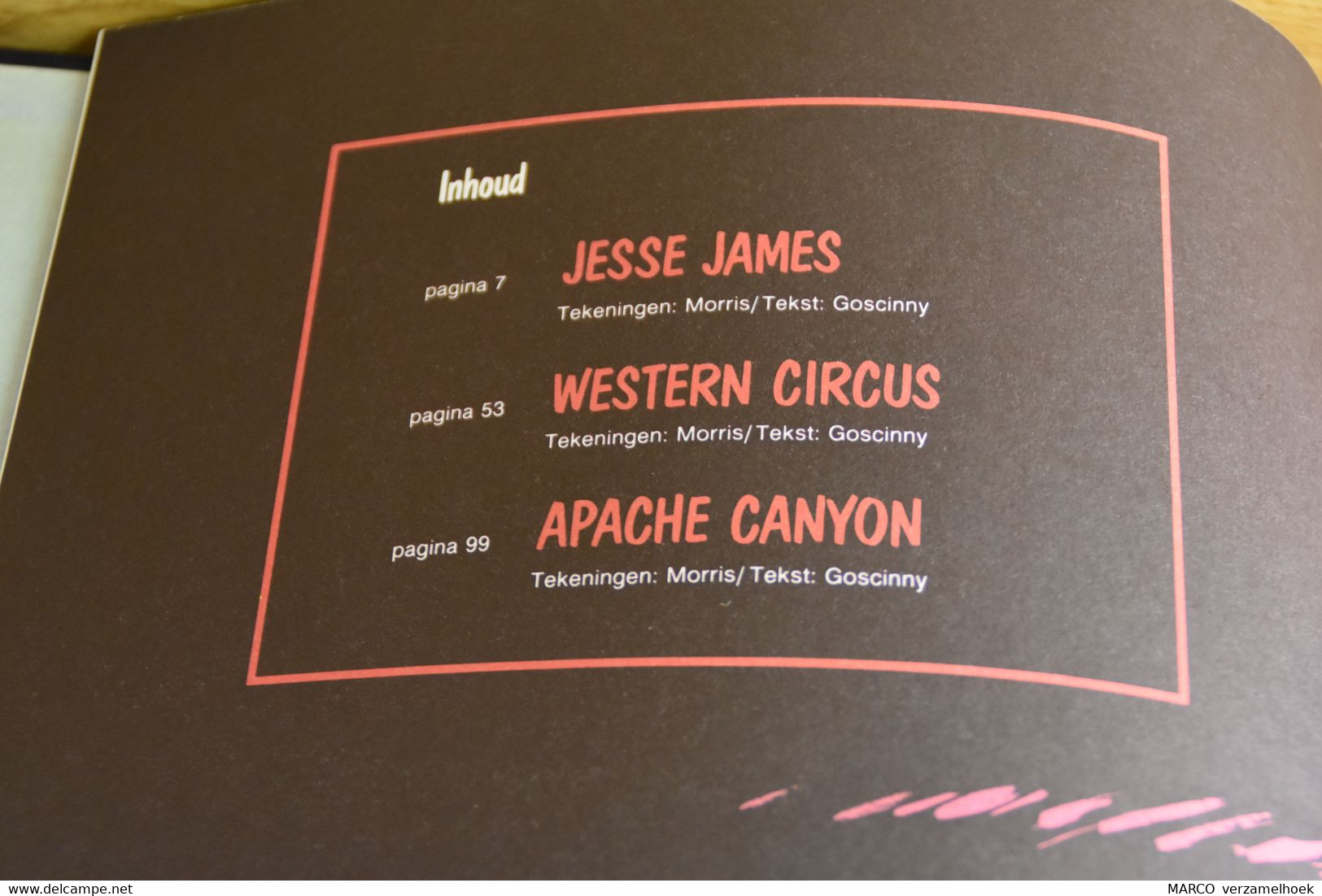 Collectie LUCKY LUKE Jesse James-western Circus-apache Canyon 1988 - Lucky Luke