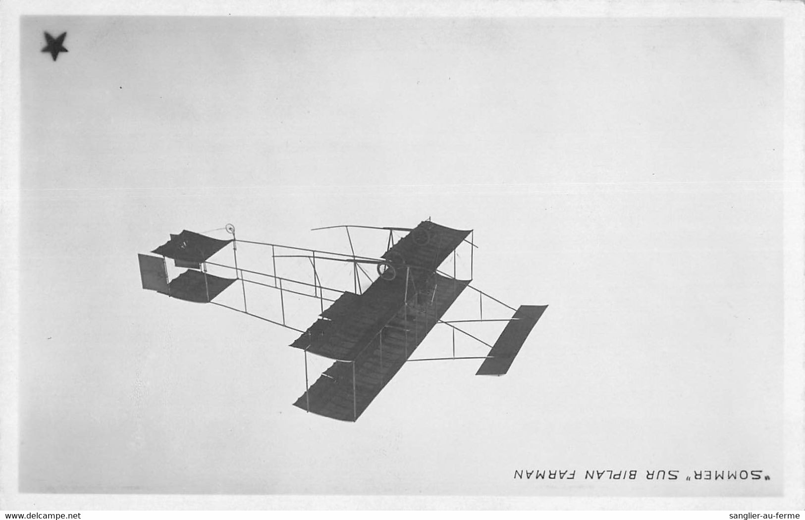 CPA AVIATION LOCOMOTION AERIENNE SOMMER SUR BIPLAN FARMAN - ....-1914: Précurseurs