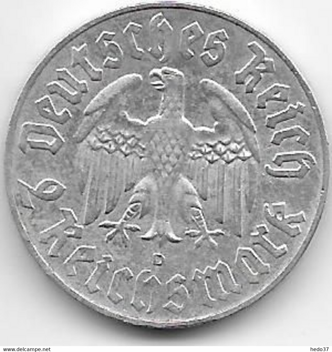 Allemagne - 2 Reichsmark 1933 D - Argent - 2 Reichsmark