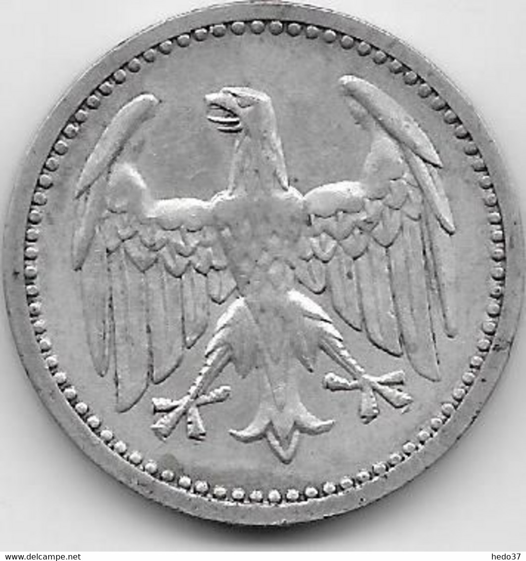 Allemagne - 3 Reichsmark 1924 A - Argent - 3 Mark & 3 Reichsmark