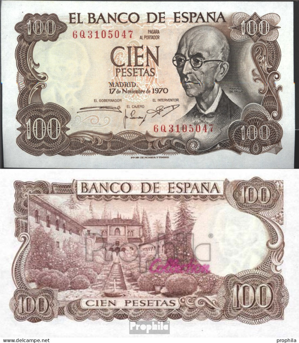 Spanien Pick-Nr: 152a Bankfrisch 1970 100 Pesetas - 100 Pesetas