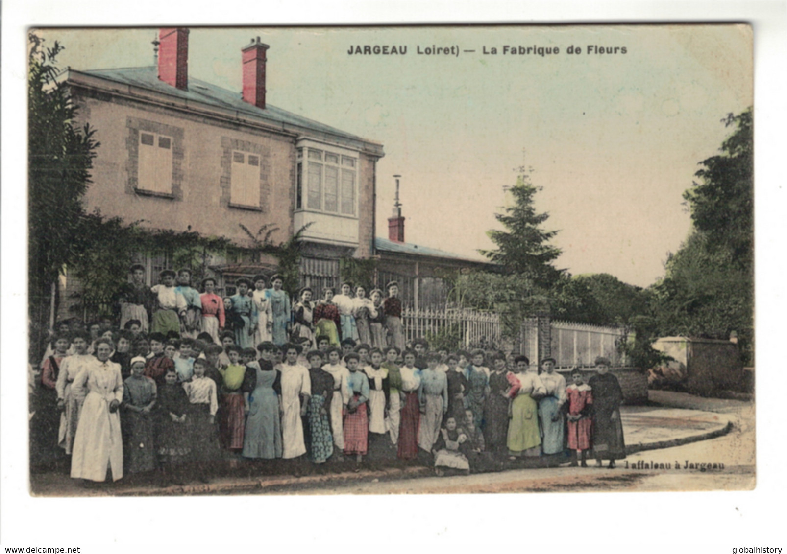 DG2518 - 45 - JARGEAU - LA FABRIQUE DE FLEURS 1911 Tres Animee - Jargeau