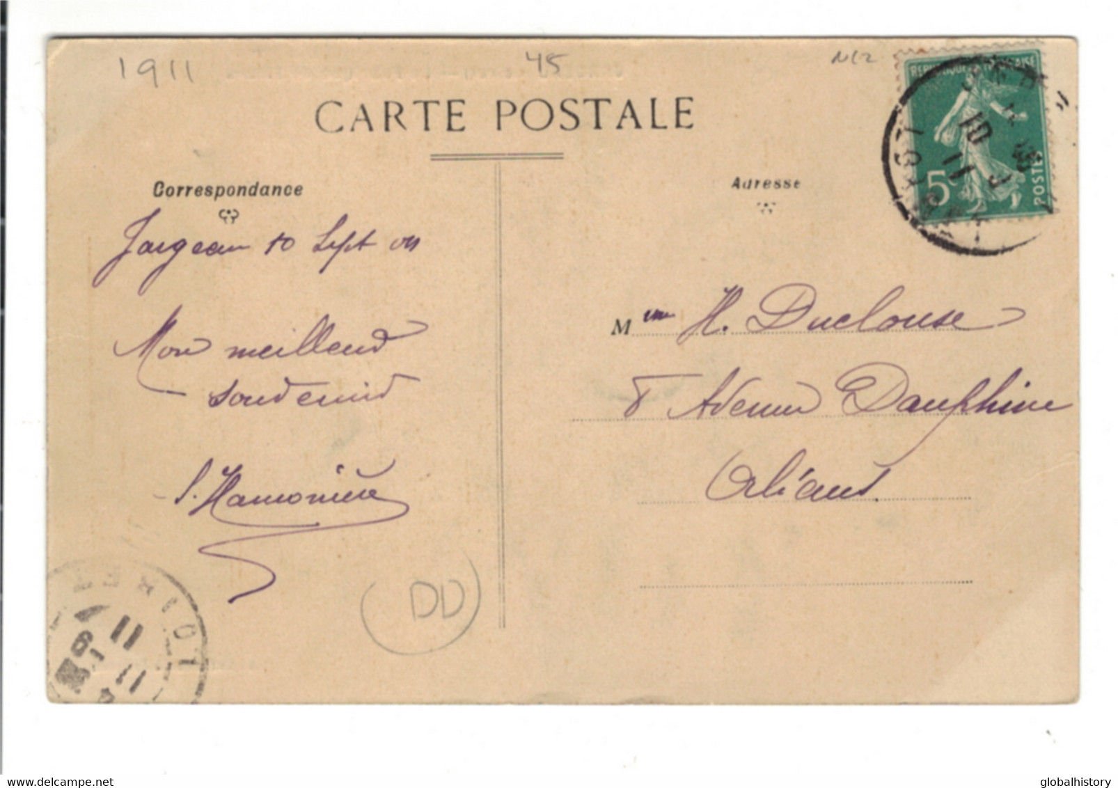 DG2518 - 45 - JARGEAU - LA FABRIQUE DE FLEURS 1911 Tres Animee - Jargeau