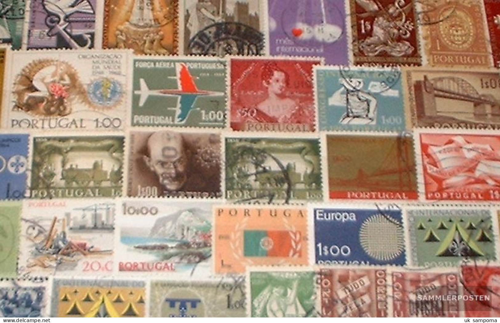 Portugal 100 Different Stamps - Collections