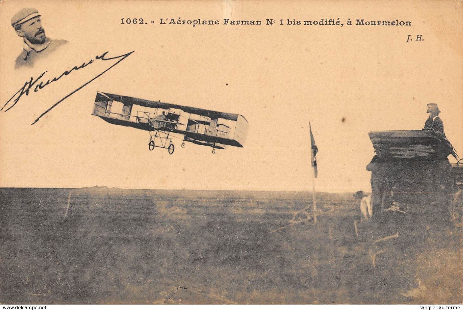 CPA AVIATION LAEROPLANE FARMAN N°1 BIS MODIFIE A MOURMELON - ....-1914: Precursori