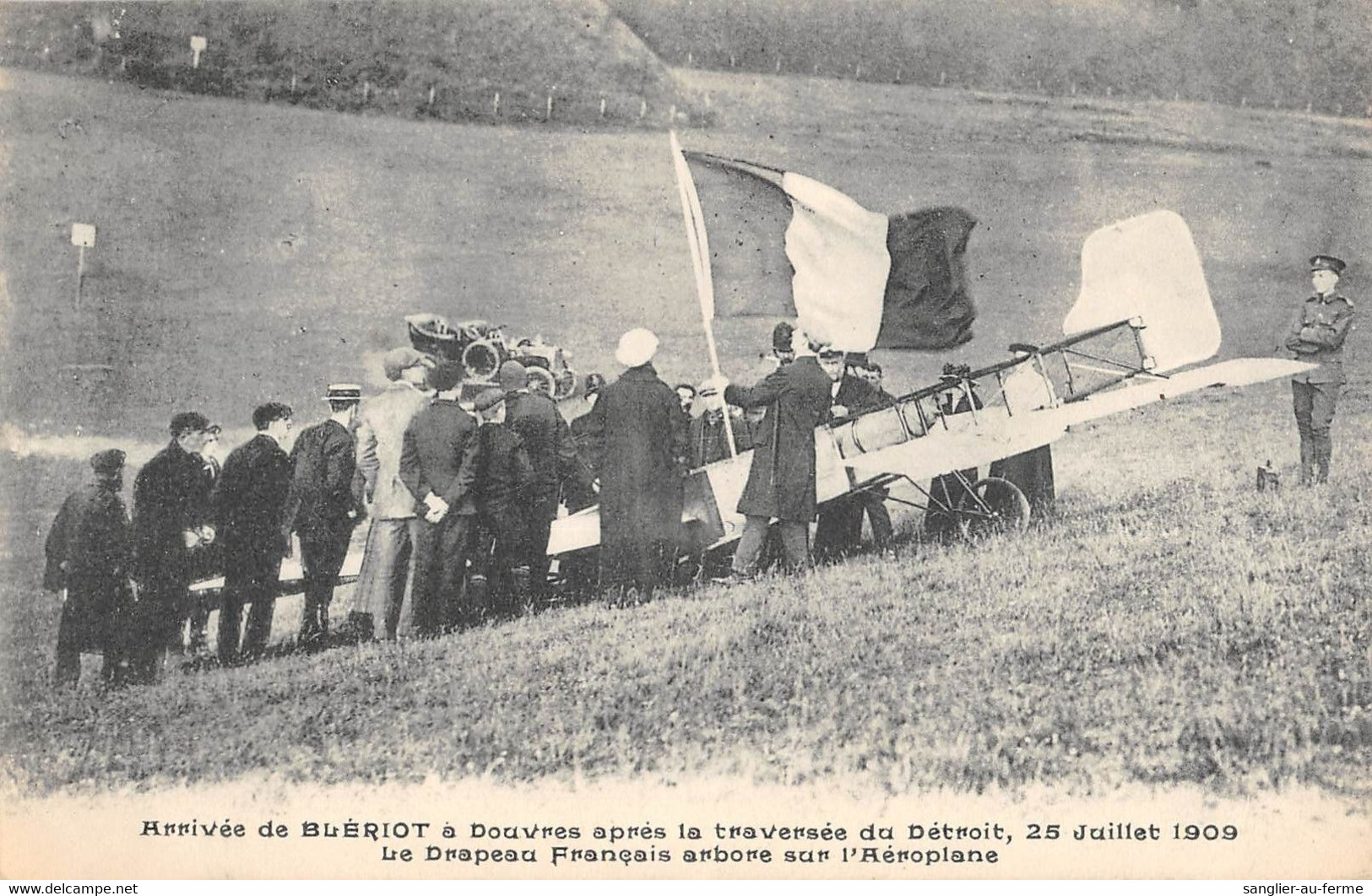 CPA AVIATION ARRIVEE DE BLERIOT A DOUVRES APRES LA TRAVERSEE DU DETROIT - ....-1914: Précurseurs
