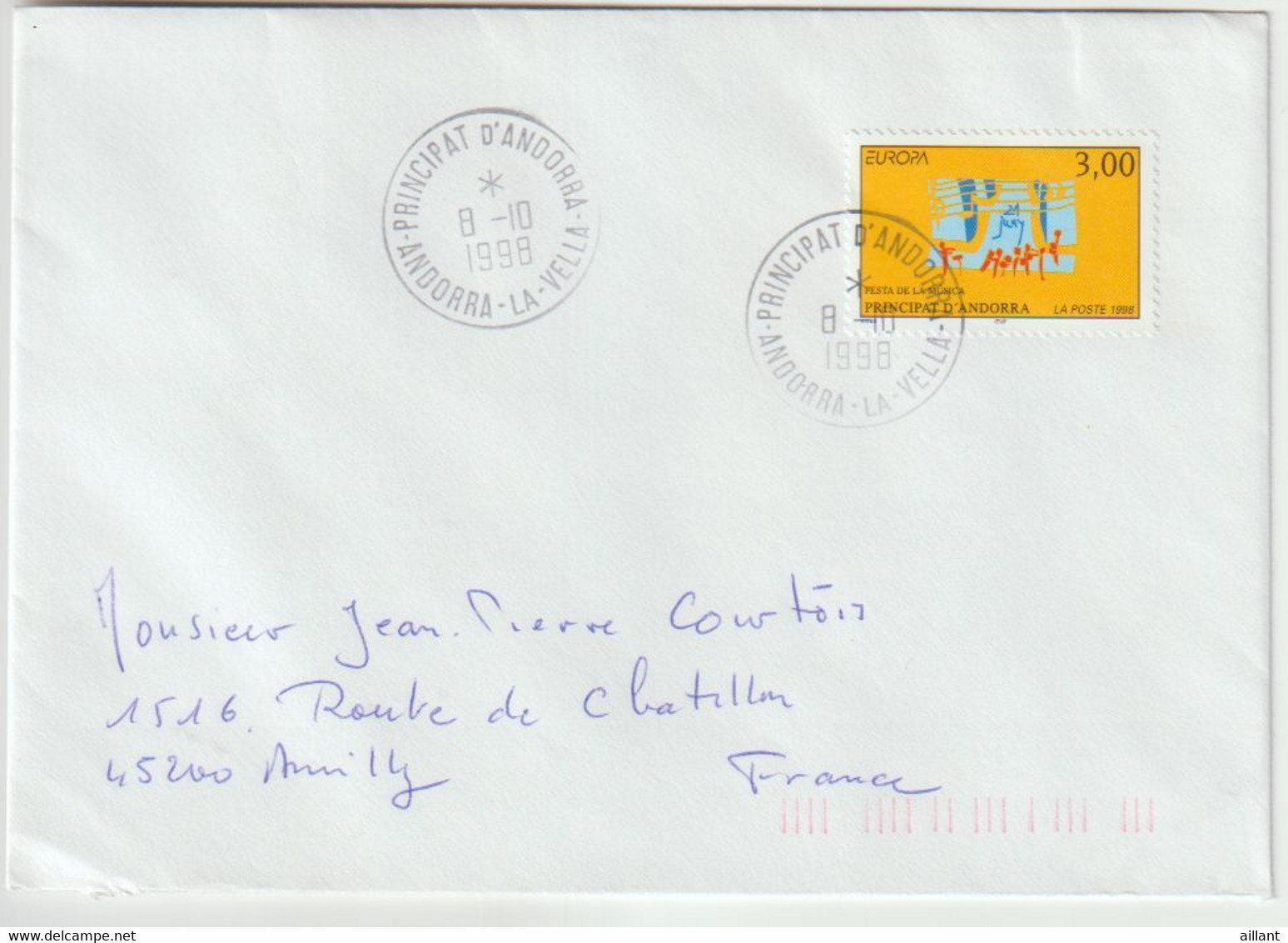 Andorre Andorra. Europa 1998 - Cartas & Documentos