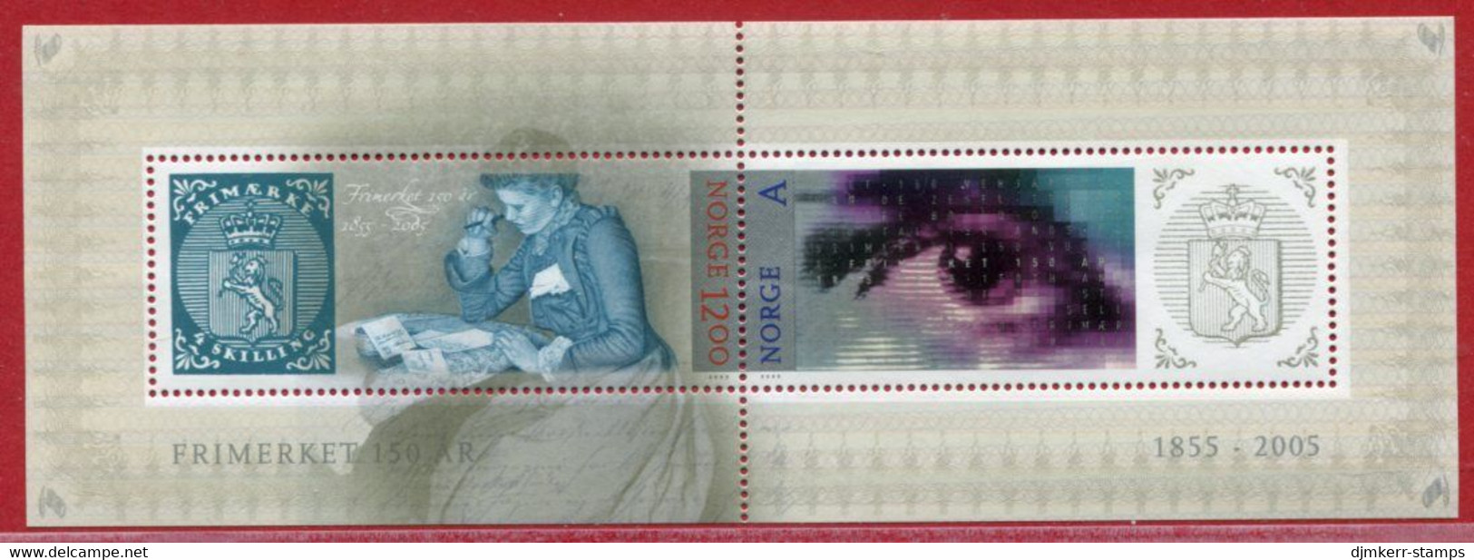 NORWAY 2005 Norwegian Stamp Anniversary Block MNH / **.  Michel  Block 29 - Neufs