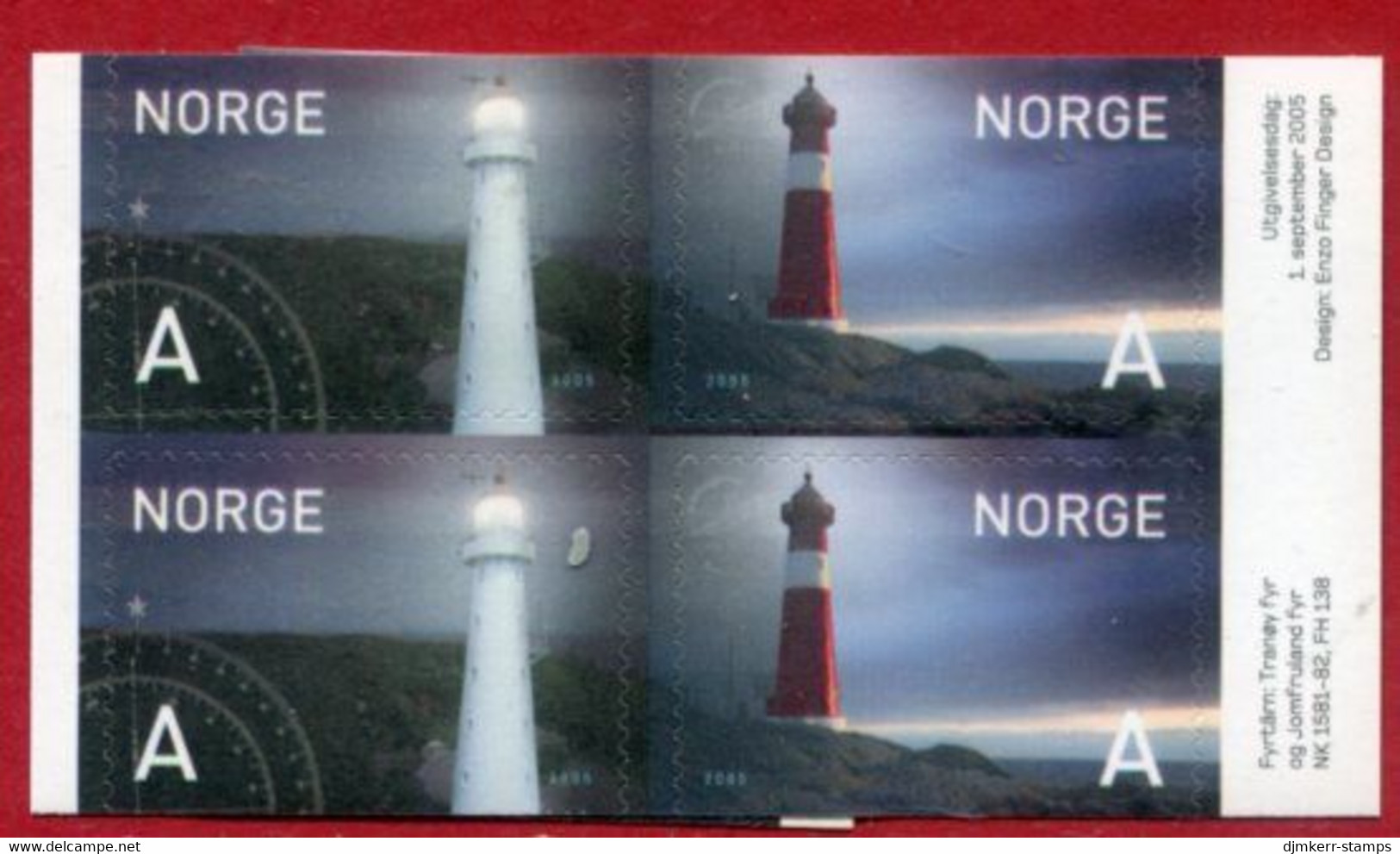 NORWAY 2005 Lighthouses In Pairs MNH / **.  Michel  1546 Do- 1547 Du - Nuevos
