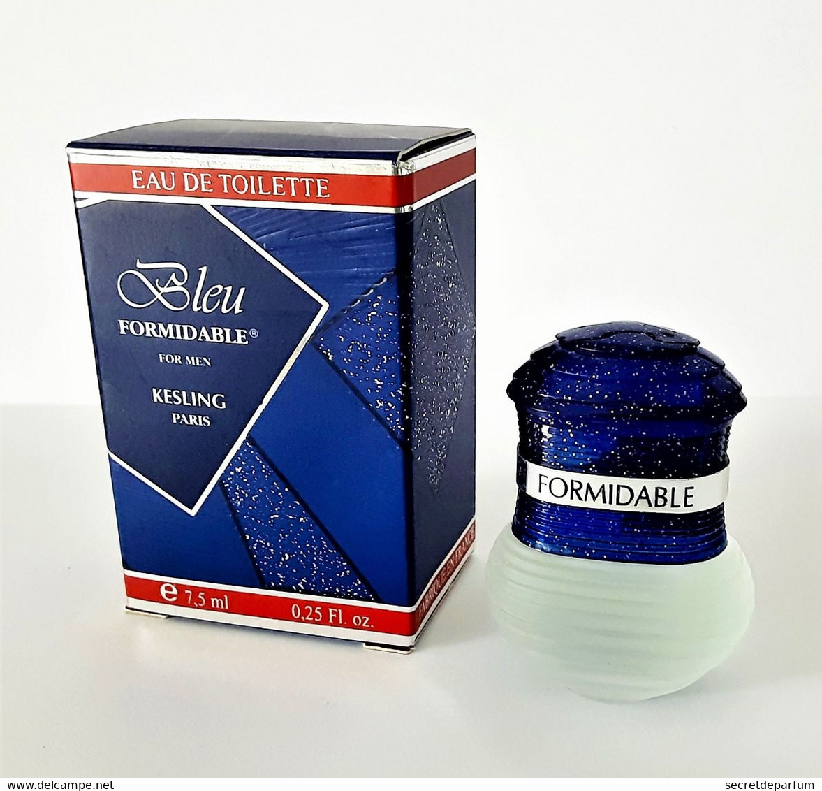 Miniatures De Parfum  BLEU  FORMIDABLE FOR MEN  De KESLING   EDP 15 Ml  + Boite - Miniatures Hommes (avec Boite)