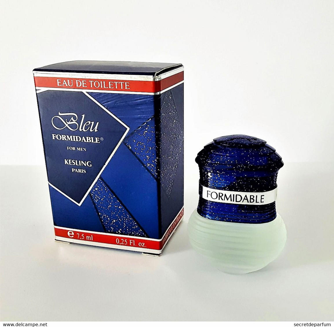 Miniatures De Parfum  BLEU  FORMIDABLE FOR MEN  De KESLING   EDP 15 Ml  + Boite - Miniatures Hommes (avec Boite)