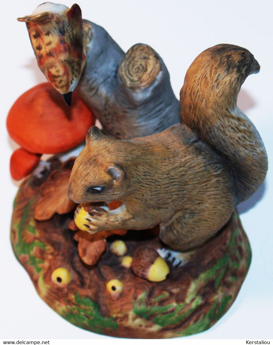 8 FIGURINES ANIMALES PAR MOIS – PETER BARRETT – FRANKLIN MINT – PORCELAINES – 1984 – TBE