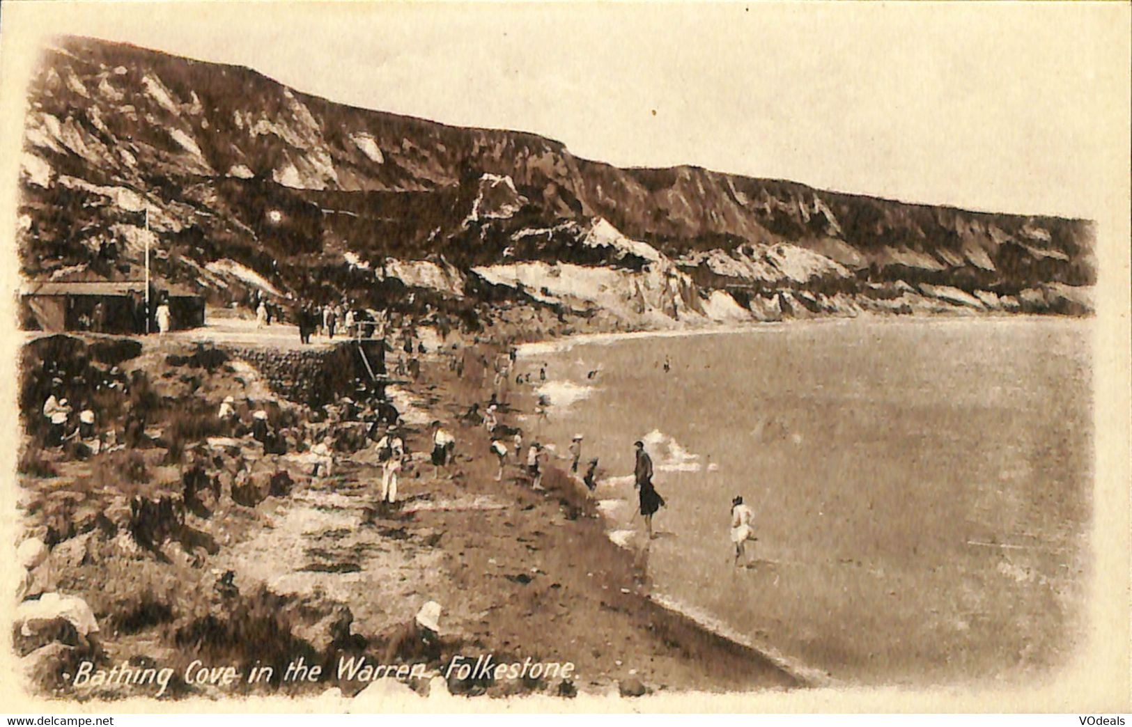 037 763 - CPA - Royaume-Uni - Angleterre - Kent - Bathing Cove In The Warren - Folkestone - Folkestone