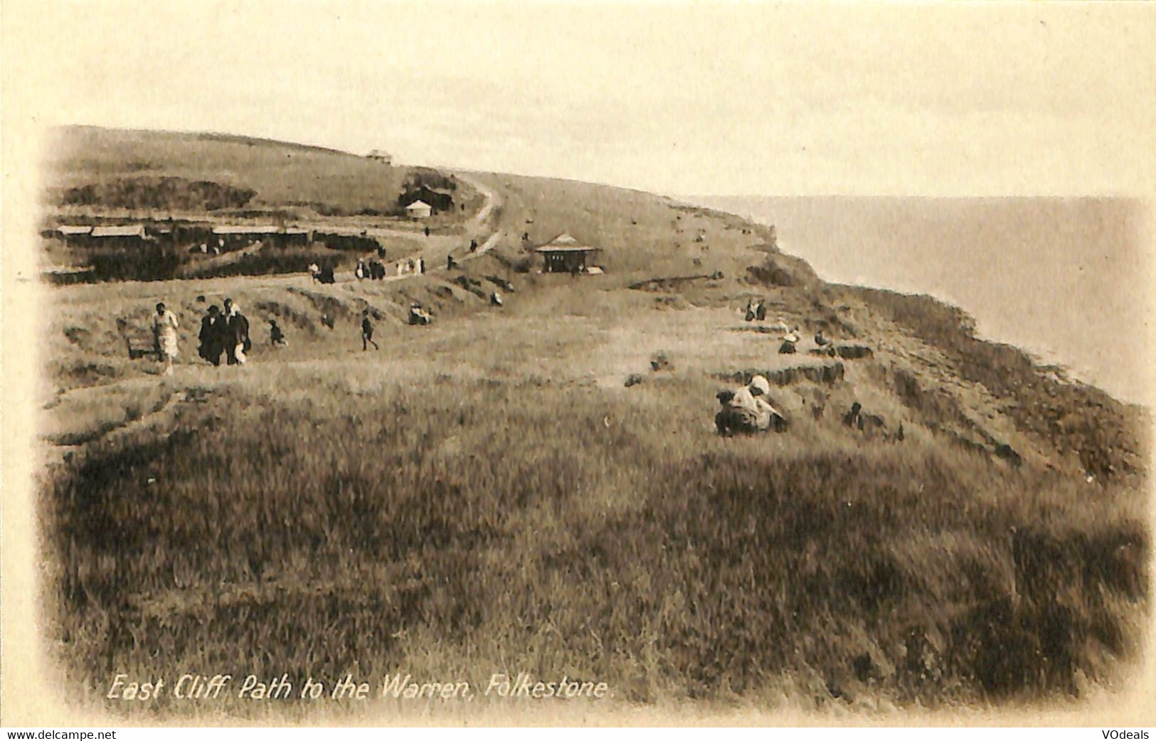 037 764 - CPA - Royaume-Uni - Angleterre - Kent - East Cliff Path To The Warren - Folkestone - Folkestone