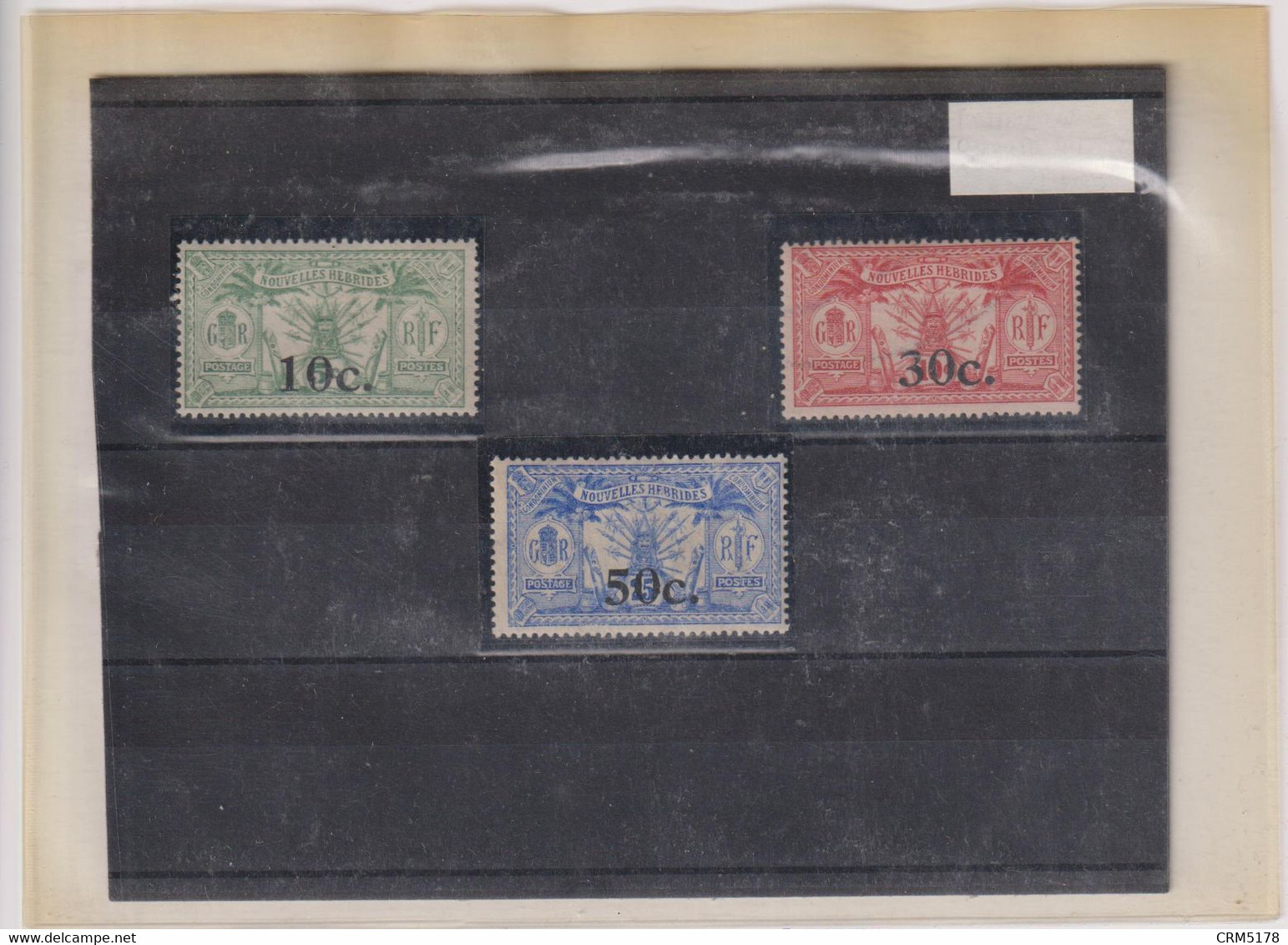 NOUVELLES- HEBRIDES-LOT TP N°73/75 X- TTB  1924-10-30-50 C. - Used Stamps