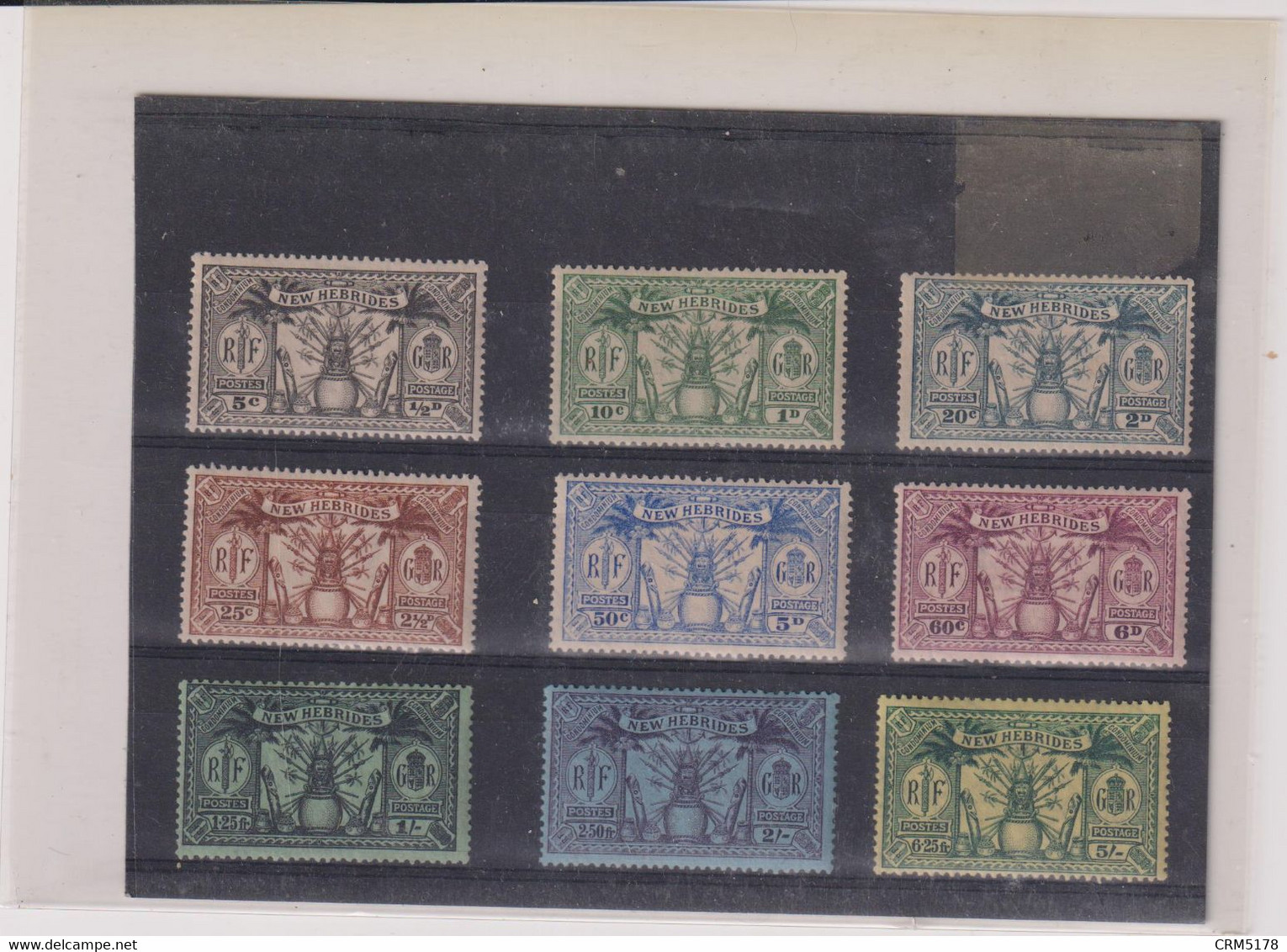 NOUVELLES- HEBRIDES-SERIE TP N°91/99-X- TB- 1925 - Unused Stamps