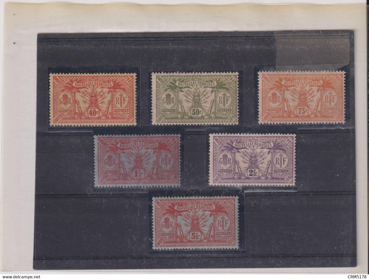 NOUVELLES- HEBRIDES-Légende Anglaise Et Francaise-LOT TP N° 32/37- X-TTB  1911 - Ungebraucht