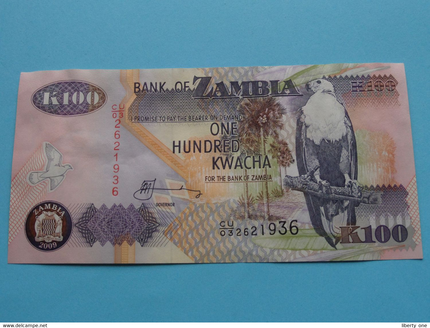 ONE HUNDRED KWACHA ( CU-03 2621936 ) Bank Of ZAMBIA - 2009 ( Voir Photo Pour Détail Svp / Please See Photo ) ! - Zambie